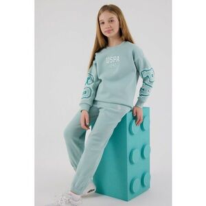 Set de bluza de trening si pantaloni de trening - 2 piese - Verde menta imagine