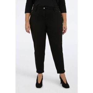 Pantaloni slim-fit cu buzunare cu fermoar - Negru imagine