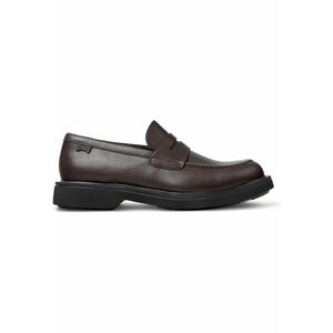Pantofi loafer de piele Norman - Maro inchis imagine