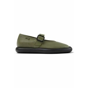 Balerini Mary Jane de piele Onda - Verde imagine