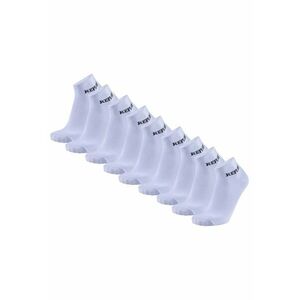 Set de sosete scurte unisex - 9 perechi - Alb imagine