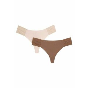 Chiloti stringi Piri set de 2 Bej - bronz - Multicolor imagine