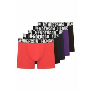 Boxeri (crac mai lung)Opener set de 5 perechi rosu - negru - albastru inchis - violet - negru - Multicolor imagine