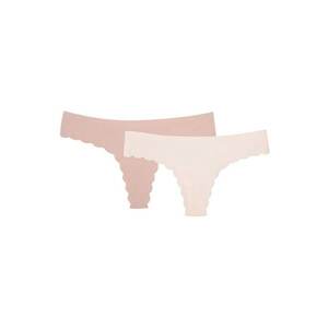 Chiloti tanga Neony set de 3 perechi Henderon bej - crem - Multicolor imagine