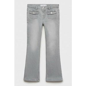 Blugi de denim cu buzunare frontale - Gri deschis imagine
