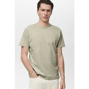 Tricou slim fit de bumbac - Grej imagine