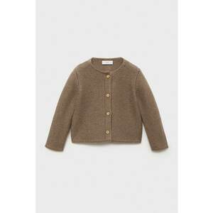 Cardigan din amestec de bumbac - Kaki imagine