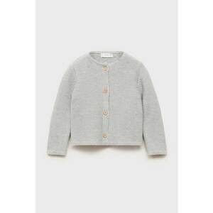 Cardigan din amestec de bumbac - Gri deschis imagine
