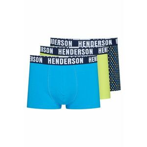 Set 3 perechi boxeri pentru barbati - Albastru/Verde - Bumbac imagine