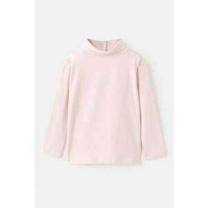 Bluza cu guler scurt - Roz pastel imagine