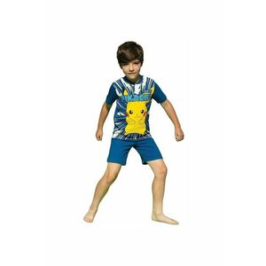 Pijama cu imprimeu cu Pikachu - Albastru imagine