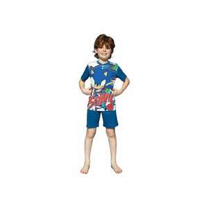 Pijama cu imprimeu cu Sonic - Albastru imagine