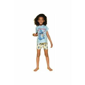 Pijama cu imprimeu cu Stitch - Albastru imagine