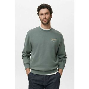 Bluza de trening din bumbac cu maneci cazute - Bej/Verde sparanghel imagine
