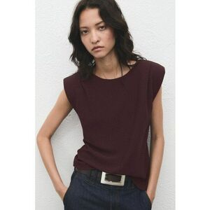 Bluza cu maneci aripioara - Violet tyrian imagine