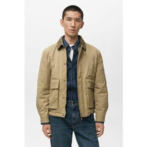 Jacheta matlasata cu buzunare frontale - Bej imagine