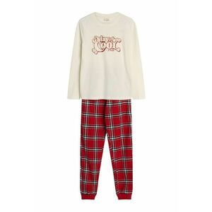 Pijama pentru dama - Dalisa bumbac - alb/rosu imagine