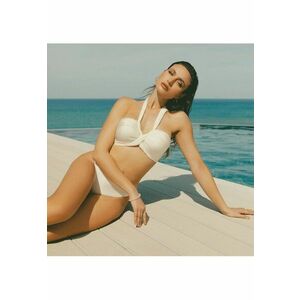 Sutien top push-up bandeau Alb crem Truffle - Negru imagine
