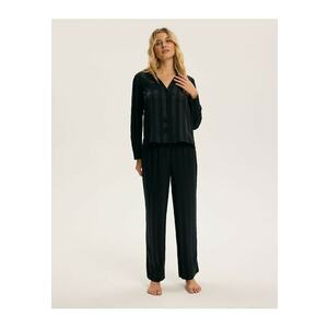 Pijama eleganta dama Negru Cuneo Esoitq - Dungi imagine
