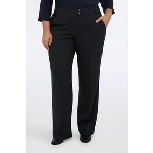Pantaloni eleganti cu talie medie - Negru imagine