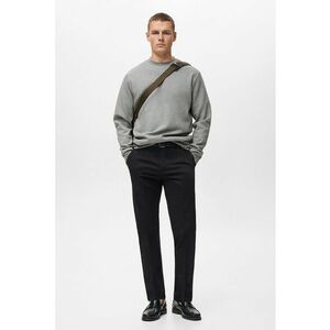 Bluza de trening cu decolteu la baza gatului - Gri imagine