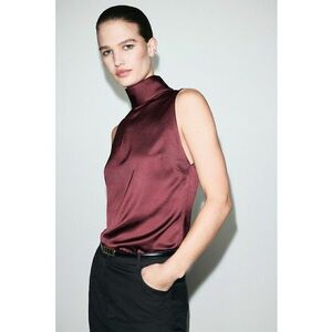 Top cu guler mediu - Violet tyrian imagine