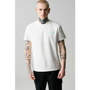 Tricou cu imprimeu logo contrastant - Alb imagine
