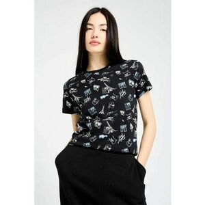 Tricou Aop Karl Whimsical - Negru imagine