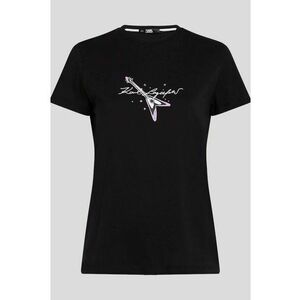 Tricou dama din bumbac 24WW1717 - Negru imagine