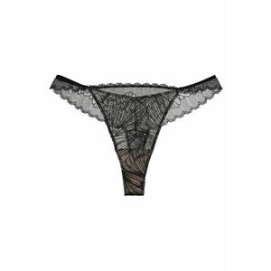 Chiloti tanga dama Oprah - Dantela - Negru imagine