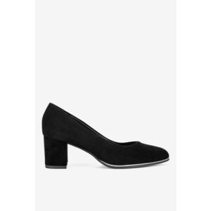 Pantofi dama 5903419918858 - Piele intoarsa - Negru - Negru imagine