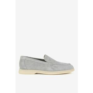 Mocasini dama 5903698620503 - Piele intoarsa - Gri - Gri imagine