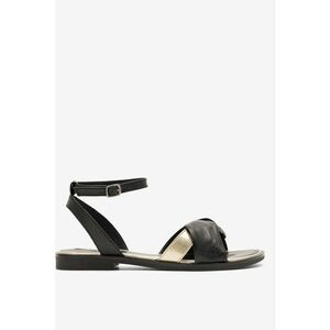 Sandale dama 5904862832531 - Piele naturala - Negru - Negru imagine