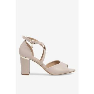Sandale dama 5905588483007 - Piele naturala - Bej - Bej imagine
