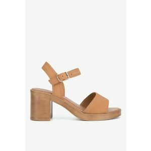 Sandale dama 5905588698708 - Piele naturala - Maro - Maro imagine