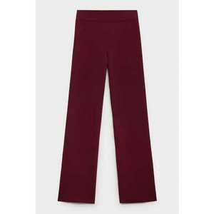 Pantaloni drepti tricotati - Violet pruna imagine