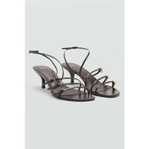 Sandale cu toc kitten - Auriu imagine