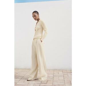 Bluza slim fit cu nasturi - Bej deschis imagine