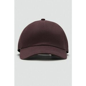 Sapca din bumbac cu model uni - Violet tyrian imagine
