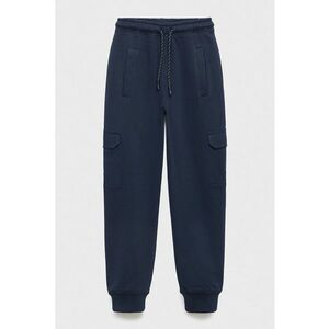 Pantaloni cargo de bumbac - Bleumarin imagine