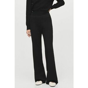 Pantaloni drepti cu strasuri - Negru imagine
