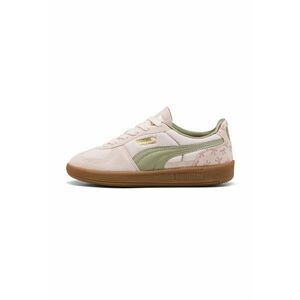 Pantofi sport Palermo Bowtique cu garnituri din piele intoarsa - Roz pal/Verde sparanghel imagine