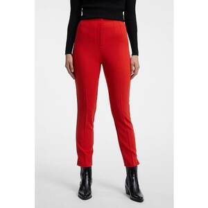 Pantaloni crop slim fit - Rosu imagine