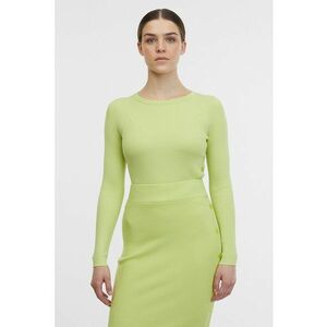 Bluza slim fit cu aspect striat - Verde lime imagine