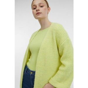 Cardigan lejer fara inchidere - Verde lime imagine