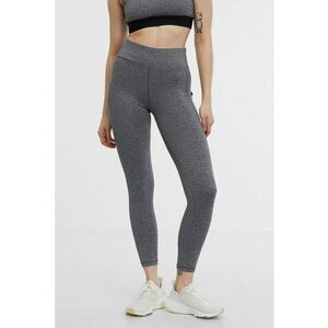 Colanti crop cu talie inalta - Gri melange imagine