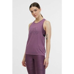 Top cu decupaj pe partea din spate pentru fitness - Mov inchis imagine