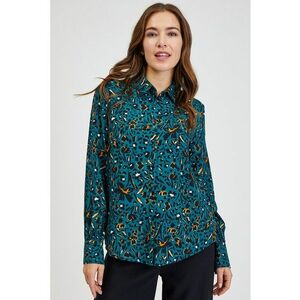 Camasa cu model - Verde persan imagine