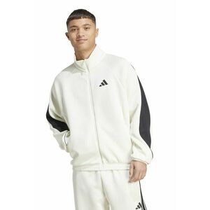 Bluza de trening cu fermoar si guler rigid Stadium - Negru/Alb optic imagine