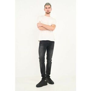 Blugi cu croiala dreapta - Negru/Gri antracit imagine
